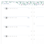 Filofax Naptárbetét + Pótlapok csomag A5 Színes Garden 2026