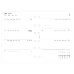 Filofax Naptárbetét + Pótlapok csomag Pocket Minimal 2026