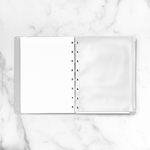 Filofax Notebook Boríték Zipzáras A5 Átlátszó