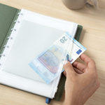 Filofax Notebook Boríték Zipzáras A5 Átlátszó