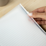 Filofax Notebook Boríték Zipzáras A5 Átlátszó