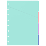 Filofax Notebook Elválasztó lapok Bianco A5 Classic Pastel
