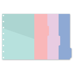 Filofax Notebook Elválasztó lapok Bianco A5 Classic Pastel