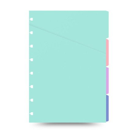 Filofax Notebook Elválasztó lapok Bianco Pocket Classic Pastel