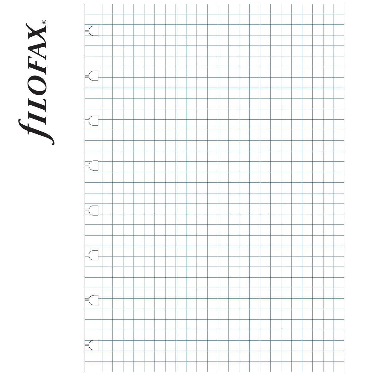 Filofax Notebook Jegyzetlap Négyzethálós A5 Fehér