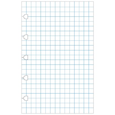 Filofax Notebook Jegyzetlap Négyzethálós Pocket Fehér