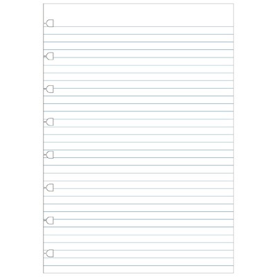 Filofax Notebook Jegyzetlap Vonalas A5 Fehér