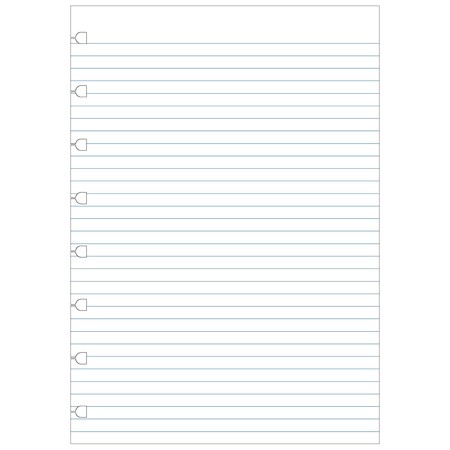 Filofax Notebook Jegyzetlap Vonalas A5 Fehér