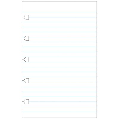 Filofax Notebook Jegyzetlap Vonalas Pocket Fehér