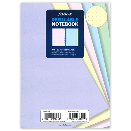 Filofax Notebook Jegyzetlapok Bullet (pont) A5 Pasztel vegyes