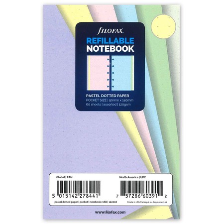 Filofax Notebook Jegyzetlapok Bullet (pont) Pocket Pasztel vegyes