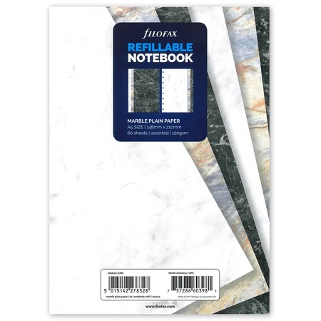 Filofax Notebook Jegyzetlapok Üres A5 Márvány