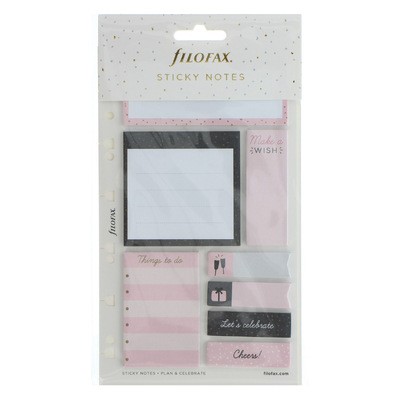 Filofax Öntapadó színes jelölő címke és jegyzet Multifit (Personal, A5, A4) Confetti