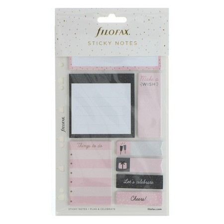 Filofax Öntapadó színes jelölő címke és jegyzet Multifit (Personal, A5, A4) Confetti