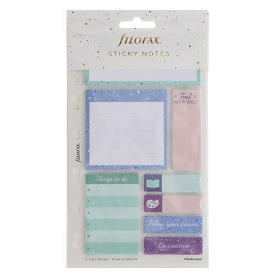 Filofax Öntapadó színes jelölő címke és jegyzet Multifit (Personal, A5, A4) Expressions