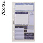Filofax Öntapadó színes jelölő címke és jegyzet Multifit (Personal, A5, A4) Indigo