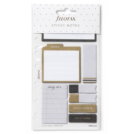 Filofax Öntapadó színes jelölő címke és jegyzet Multifit (Personal, A5, A4) Moonlight