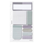 Filofax Öntapadó színes jelölő címke és jegyzet Multifit (Personal, A5, A4) Norfolk
