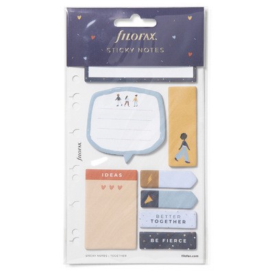 Filofax Öntapadó színes jelölő címke és jegyzet Multifit (Personal, A5, A4) Together