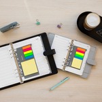 Filofax Öntapadó színes jelölő címke és jegyzet nagy méret Multifit Vegyes színű