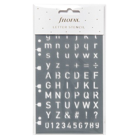 Filofax Stencil Multifit betűk
