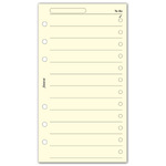 Filofax Tennivalók lista Personal Krém