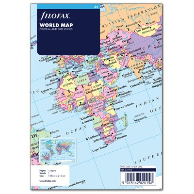Filofax Világtérkép A5