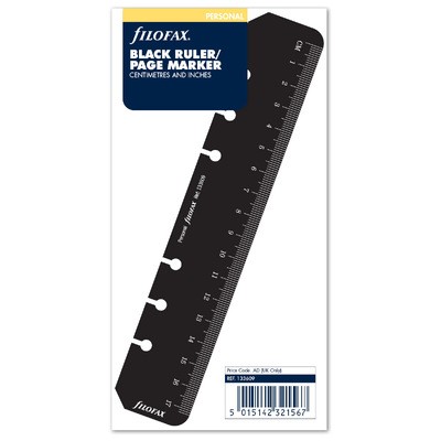 Filofax Vonalzó / nap jelölő Personal Fekete