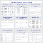 Filofaxhoz Naptárbetét Heti 1 hét / 2 oldal Magyar (H-GB-D) A5 2026 Fehér