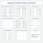 Filofaxhoz Naptárbetét Heti 1 hét / 2 oldal Magyar (H-GB-D) Personal 2026 Fehér
