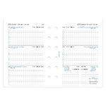 Filofaxhoz Naptárbetét Heti 1 hét / 2 oldal Magyar (H-GB-D) Pocket 2026 Fehér
