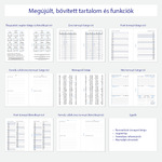 Filofaxhoz Naptárbetét Heti 1 hét / 2 oldal Magyar (H-GB-D) Pocket 2026 Fehér