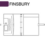 Filofax Finsbury A4 Fekete