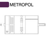 Filofax Metropol A5 Fekete