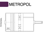 Filofax Metropol Personal Piros
