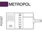 Filofax Metropol Pocket Fekete