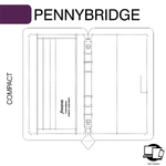 Filofax Pennybridge Personal Compact Fekete