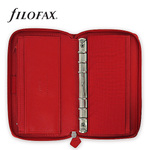 Filofax Saffiano Personal Compact Zip Piros