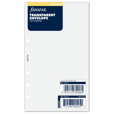 Filofax Boríték Personal Átlátszó