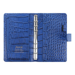 Filofax Classic Croc Personal Compact Indigo