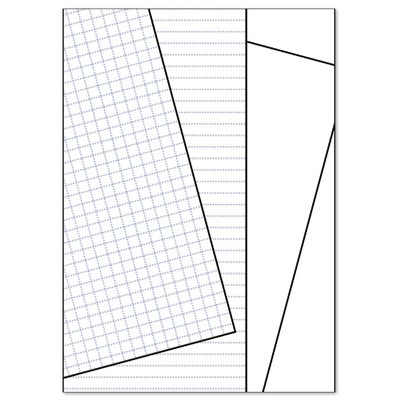 Filofax Clipbook Jegyzetlap vonalas, négyzethálós, üres vegyes csomag A4