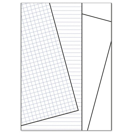 Filofax Clipbook Jegyzetlap vonalas, négyzethálós, üres vegyes csomag A4