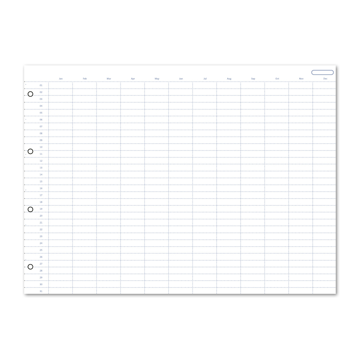 Filofax Clipbook Naptárbetét dátum nélküli Éves A4 Filofax Clipbook Naptárbetét dátum nélküli Éves A4