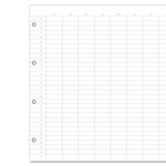 Filofax Clipbook Naptárbetét dátum nélküli Éves A4