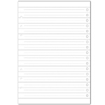 Filofax Clipbook Tennivalók lista csekklista A5