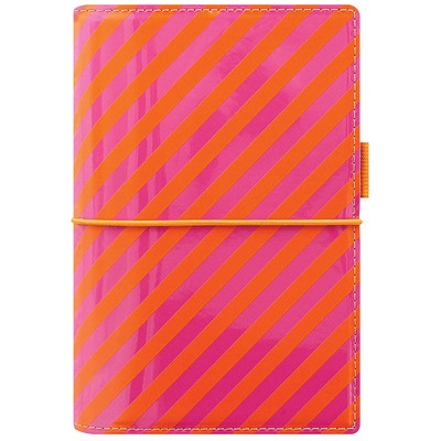 Filofax Domino Lakk Personal Narancs-Pink Csíkos