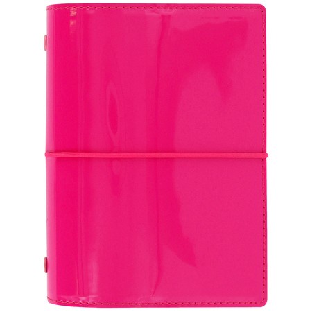 Filofax Domino Lakk Pocket Pink