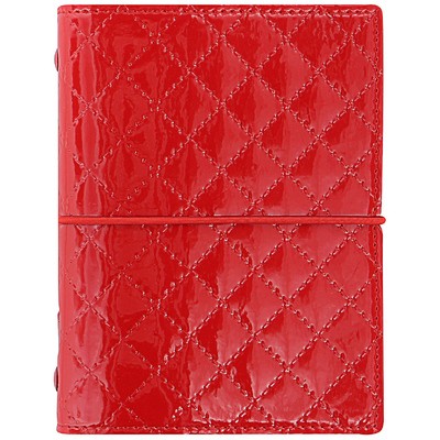 Filofax Domino Luxe Pocket Piros