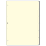 Filofax Elválasztó lapok Bianco 6 regiszter A4 Krém Filofax Elválasztó lapok Bianco 6 regiszter A4 Krém