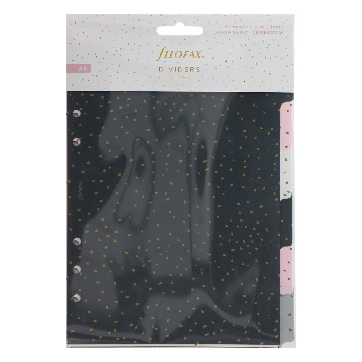 Filofax Elválasztó lapok Bianco 6 regiszter A5 Confetti Filofax Elválasztó lapok Bianco 6 regiszter A5 Confetti